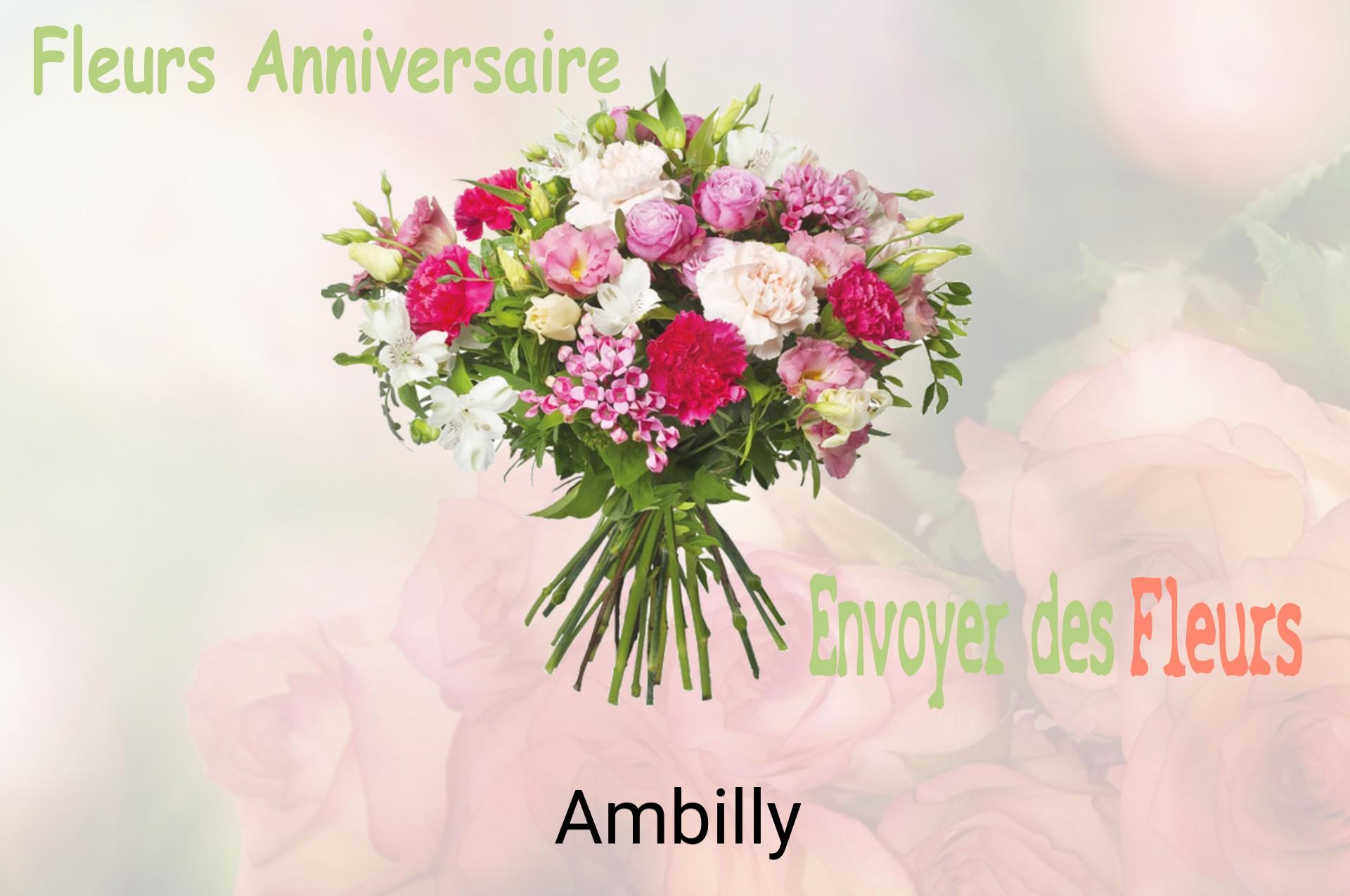 Bouquet de fleurs d’anniversaire livré à Ambilly